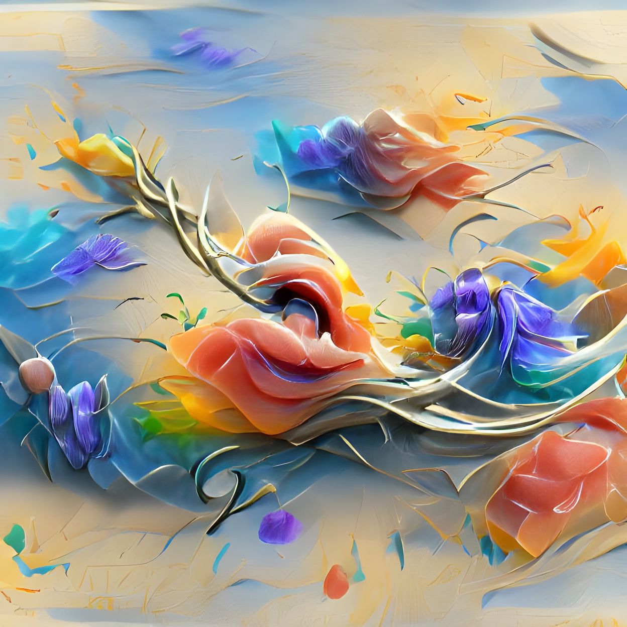 Lyrical Abstraction: Watercolor Freedom in 8K