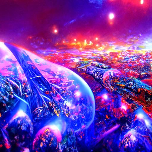 Cosmic Mirror Maze: Sci-Fi Astral Illustration