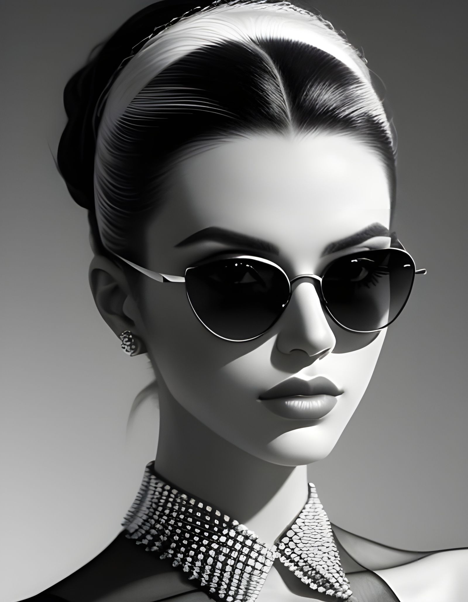 Glamorous Teen Portrait in 1950s Hollywood Style