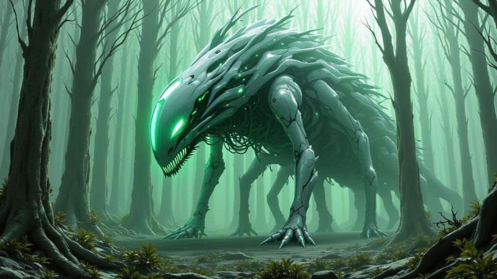 Mechanical Creature in a Dead Forest