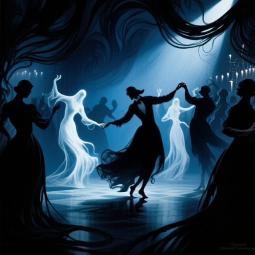 Haunted New Year's Eve Ball with Spectral Dancers