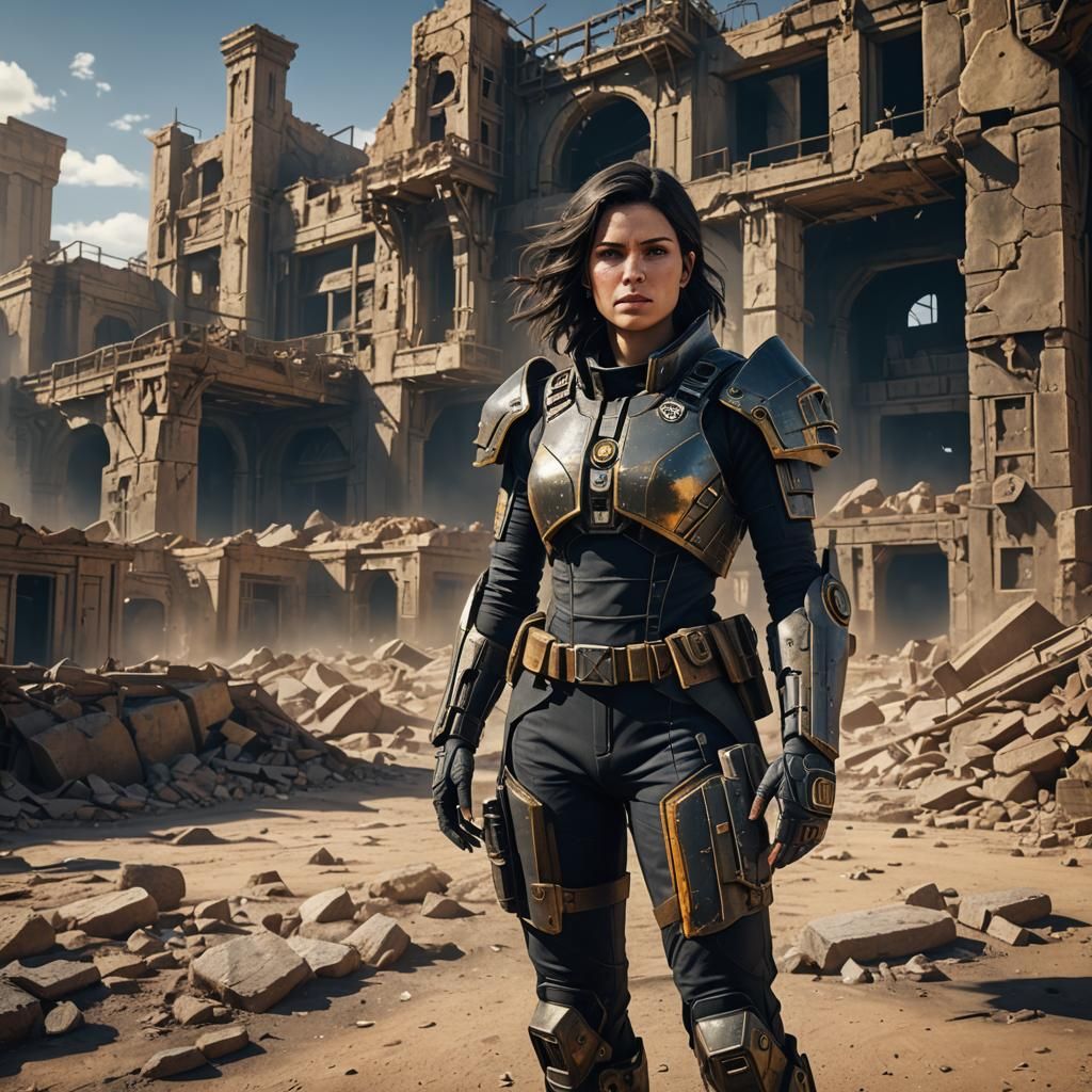 Fashion Photography: Woman in Ruins, Desert Lighting