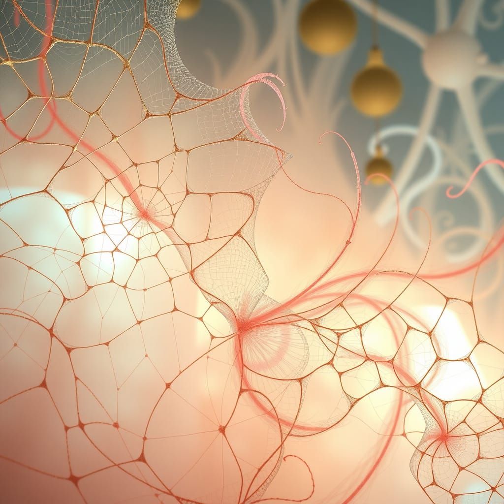 Surreal Web Art in Soft Pastels