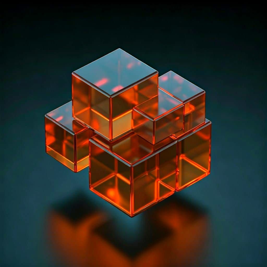 Vibrant Geometric Abstraction in Jewel Tones