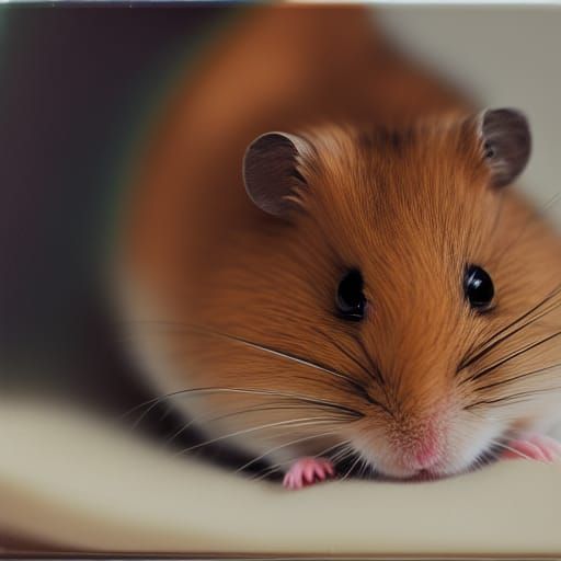 Hamster's Underwear Drawer: A Gurney-esque Oil Painting