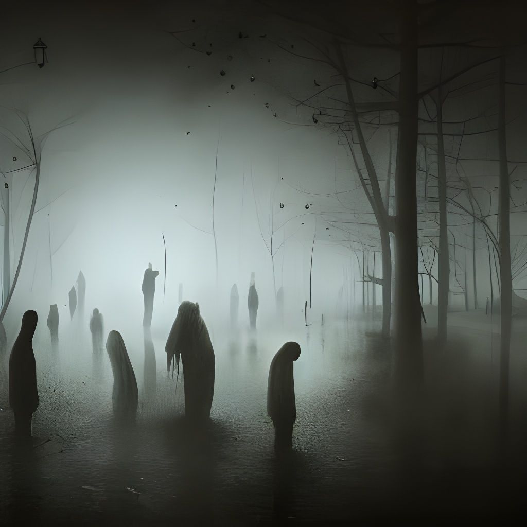 Hyperrealistic Lost Souls Digital Illustration