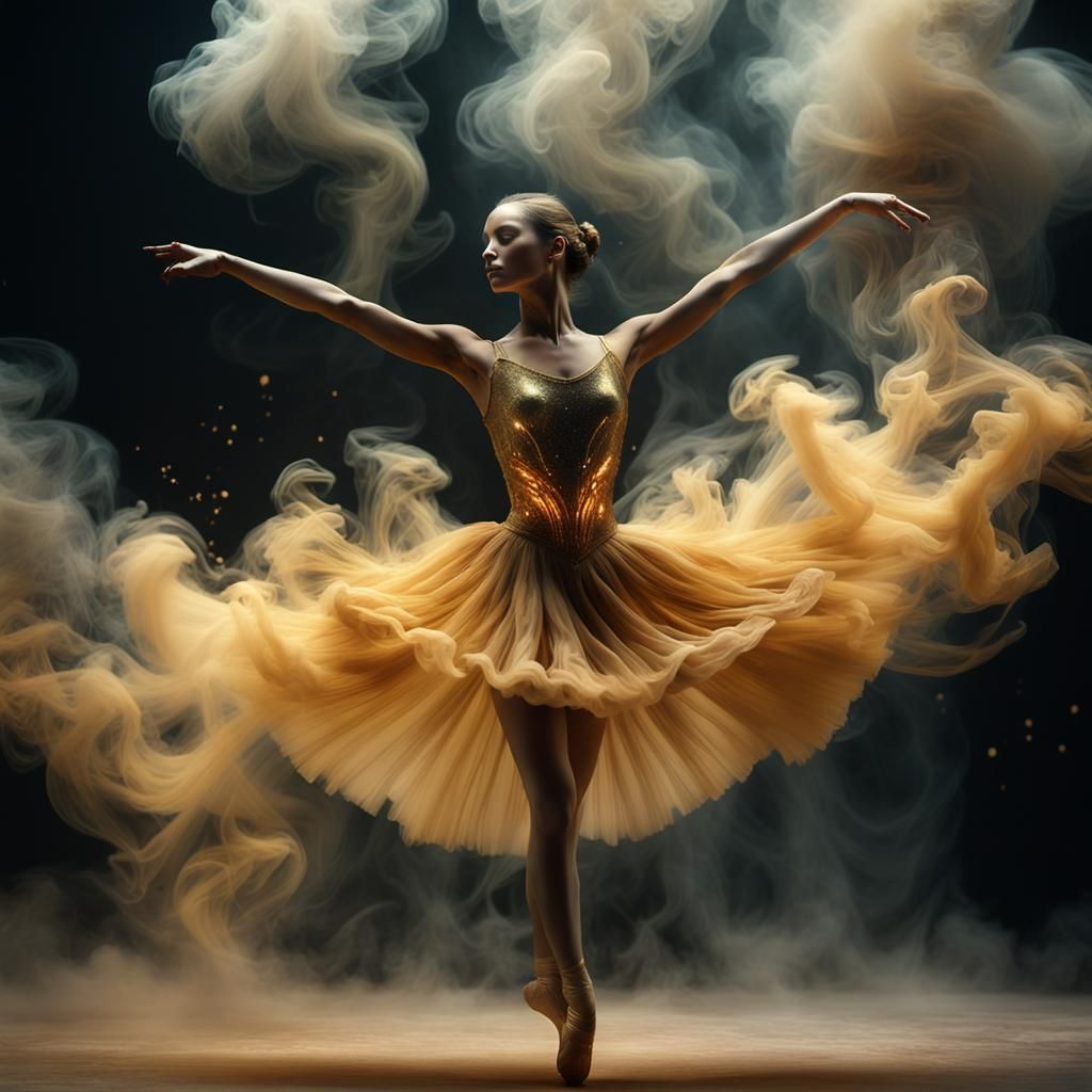 Smoke ballet dancer
