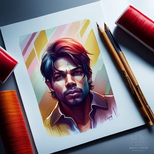 Allu Arjun Gingerbread Portrait in Hyperdetailed Art