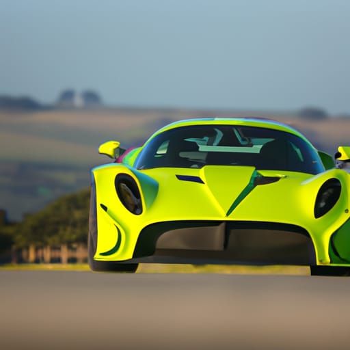 Nitromethane-Powered Italian Sports Car, Professional Photog...