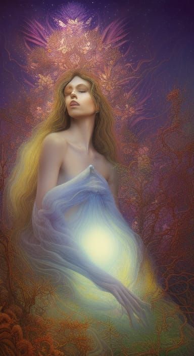 Fate Hybrid Woman in Mycelium Network