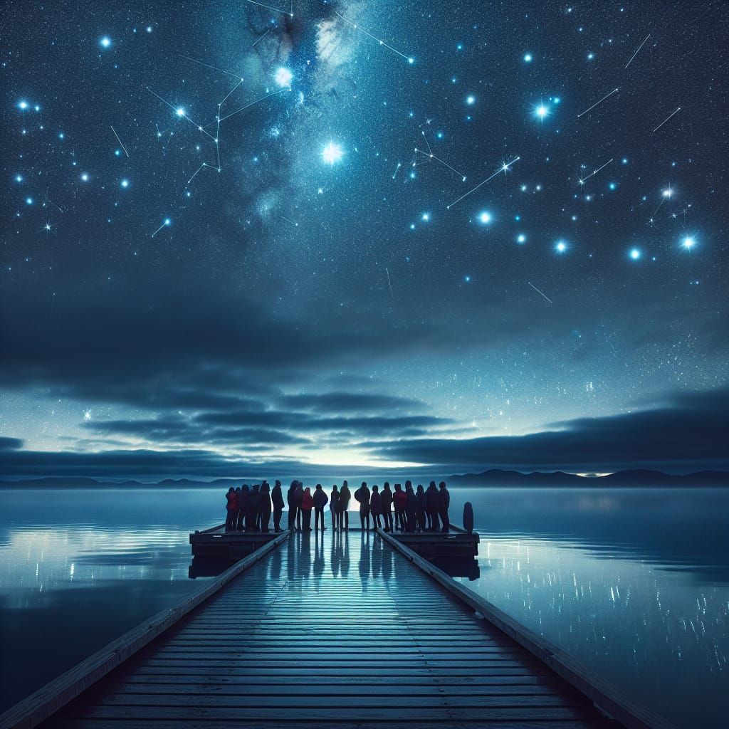 Spiritual Moment: Southern Cross over Little Cayman Dock