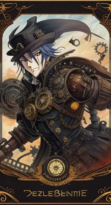 Double Exposure Postcard Deck in Anime Style