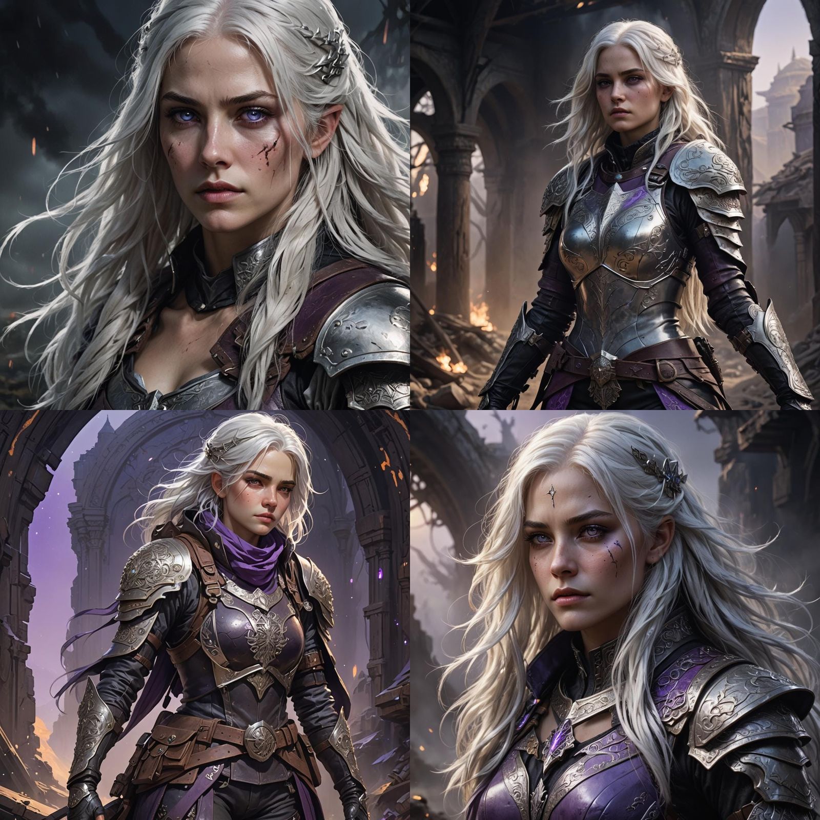 Ethereal Traveler in Dark Fantasy Style