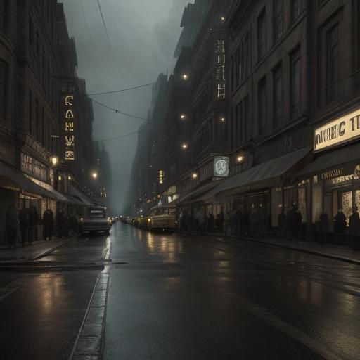 Nikon Camera in 1950s Street Photography Style