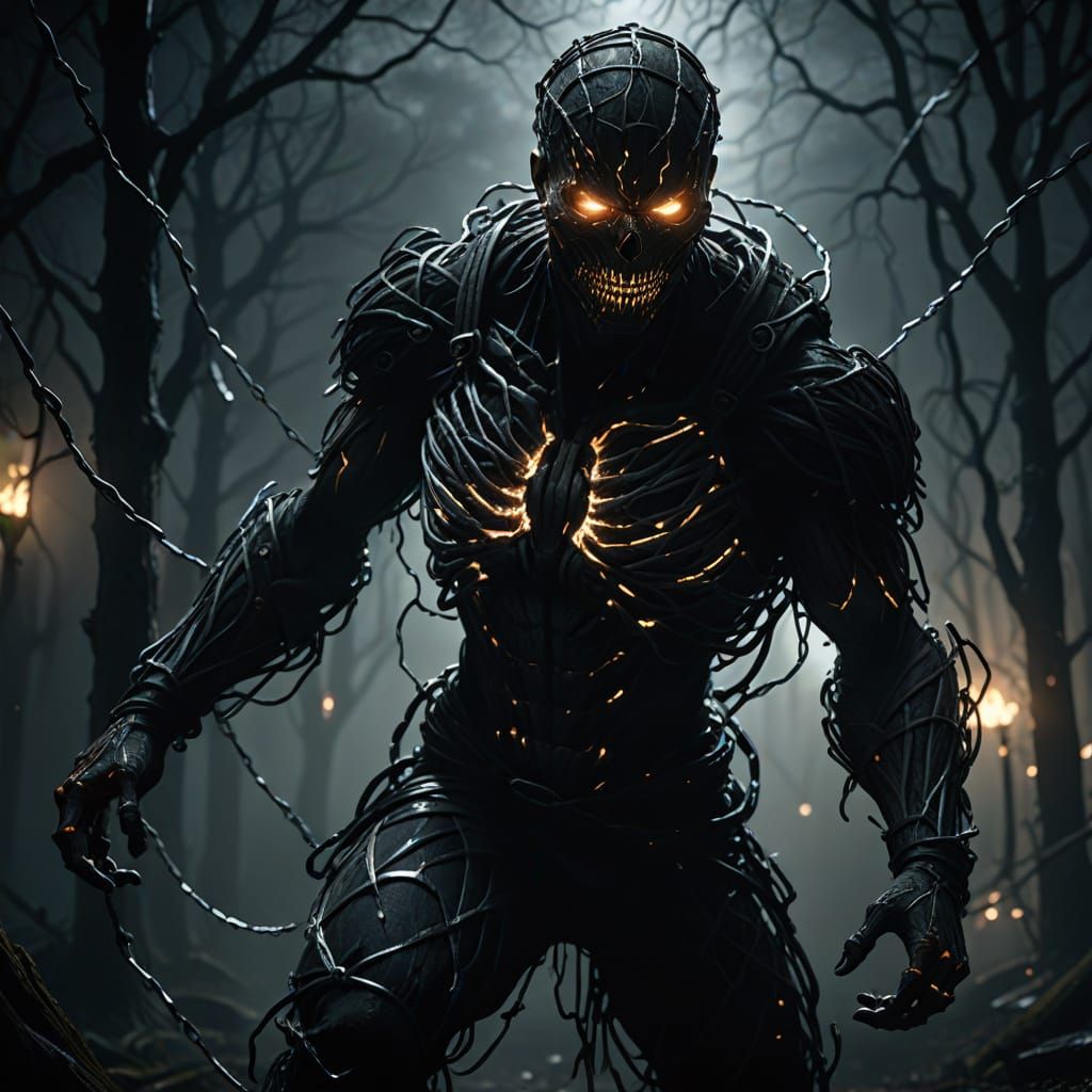 Figure Trapped: Hyper-Realistic Digital Art in 3D