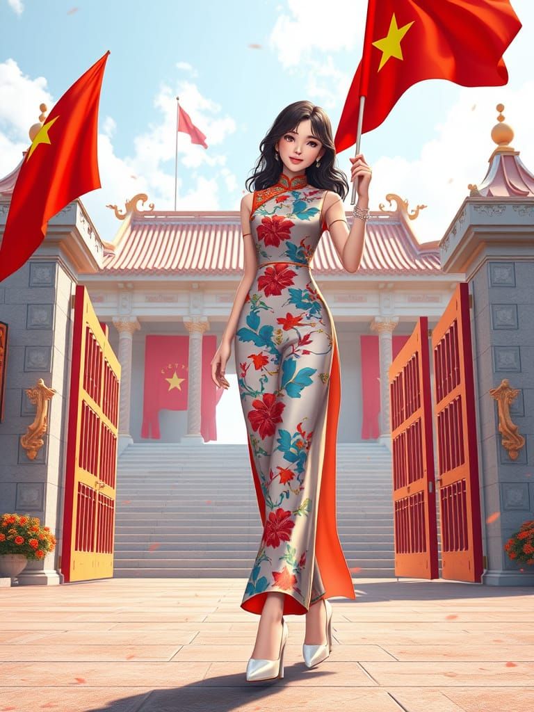 Vietnamese Female Revolutionary Steps Out of Independence Pa...