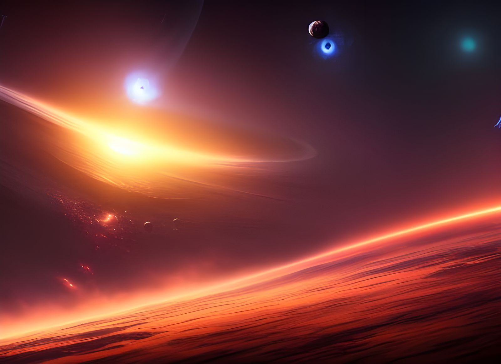 Detailed Black Hole Event Horizon Astronomy Concept Art