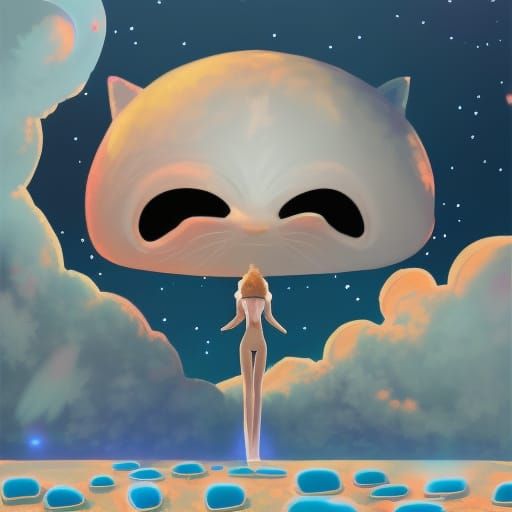 Fluffy Alien on a Three-Sun Planet