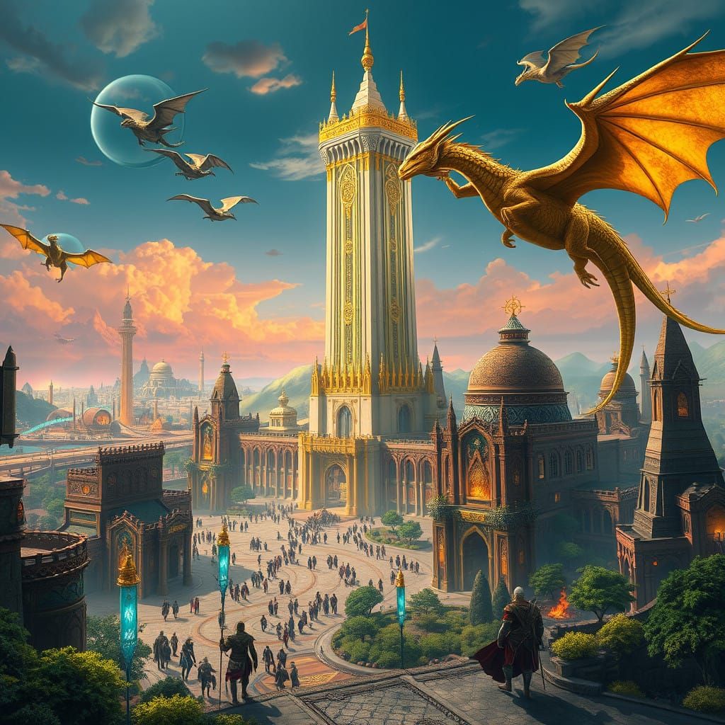 Tamriel Under Dragonborn Rule: A Futuristic, Fantastical Emp...