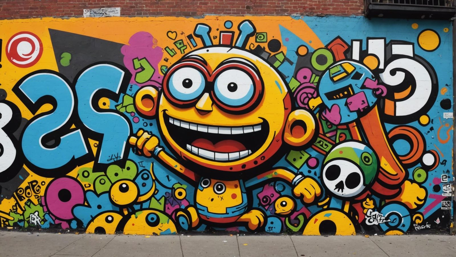 Psychedelic Surrealism in Abstract Graffiti Art