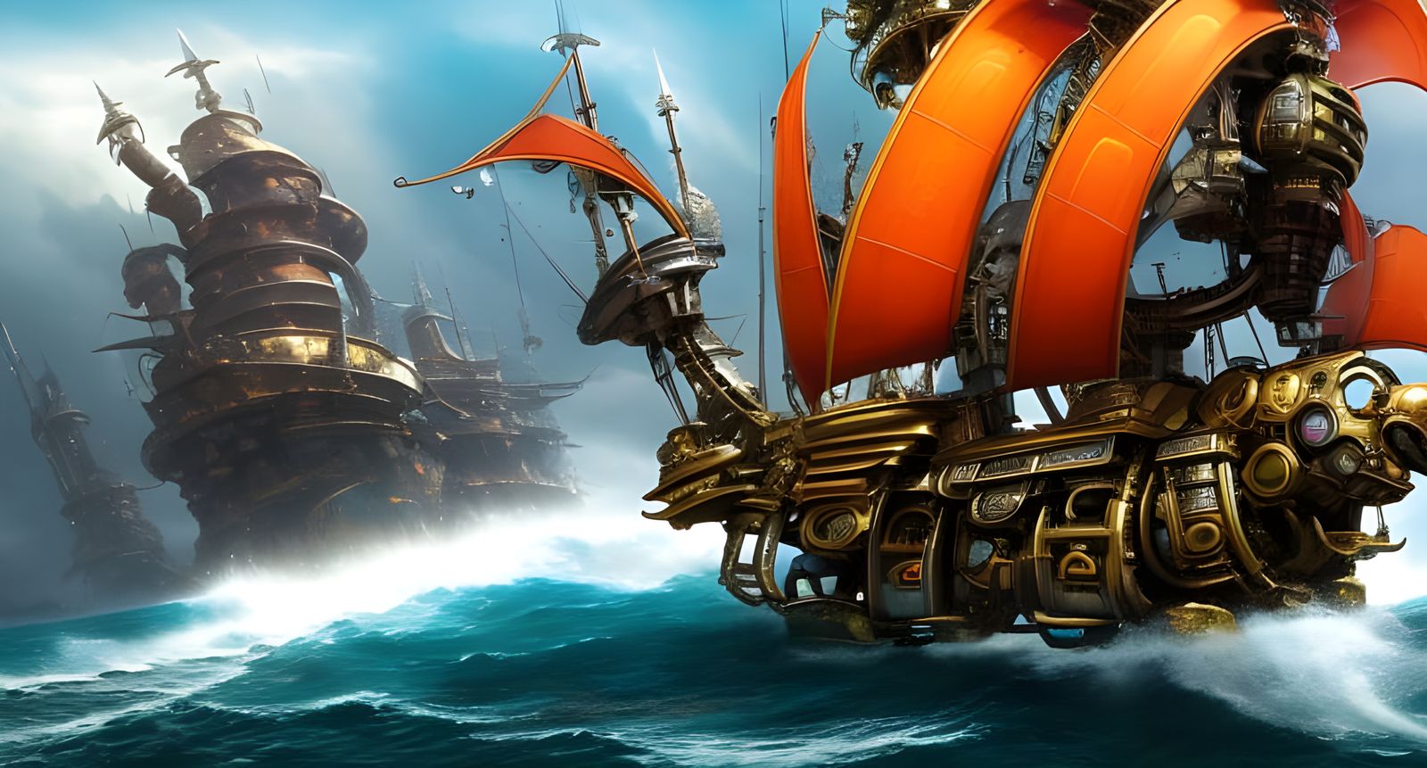 Steampunk Pirate Ship