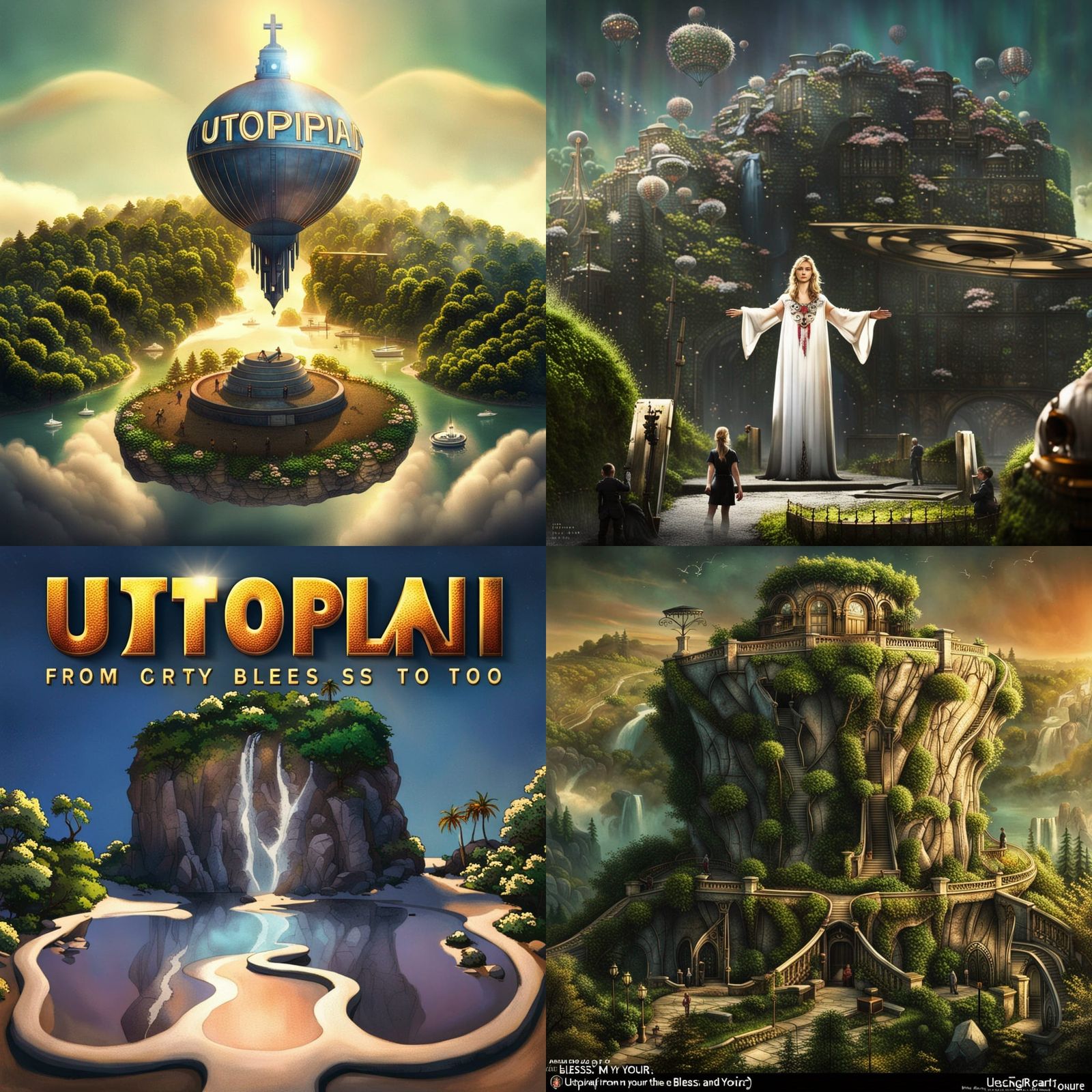 Utopian Scene from a Fictional Universe