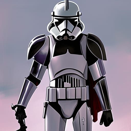 Clone Trooper as Medieval Knight Concept Art