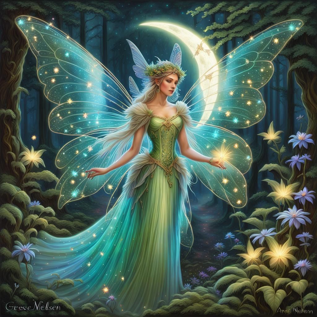 Magical Fairy Princess Growing Glowing Plant