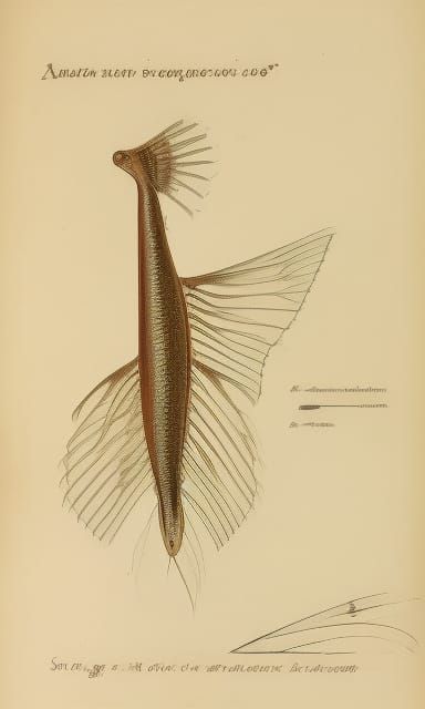 Drawing of fantasy marine creature 2