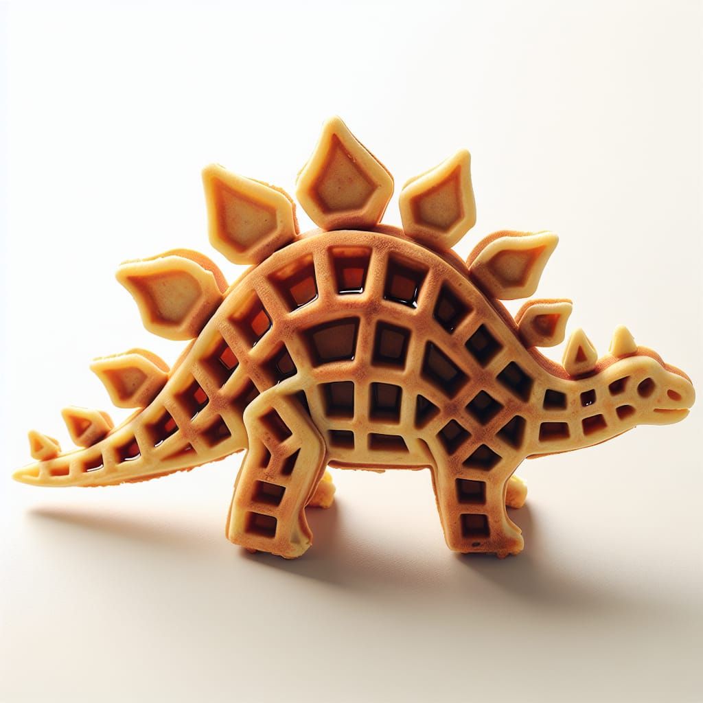Stegosaurus Waffle Artistry