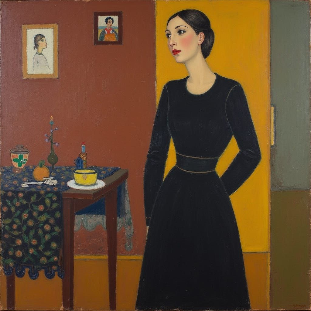 Lady of the House in Pop Art Style