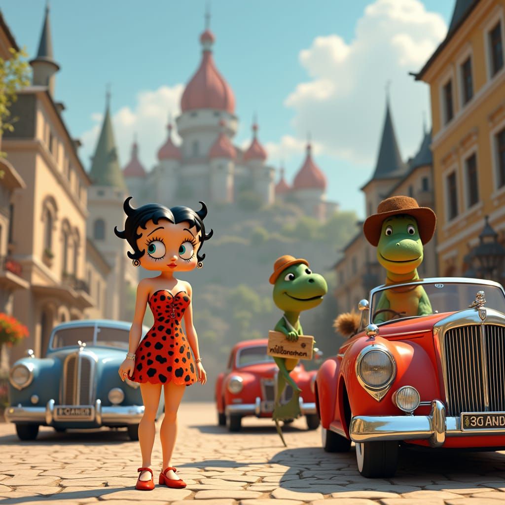 Betty Boop Meets Bedrock in Kölner Dom