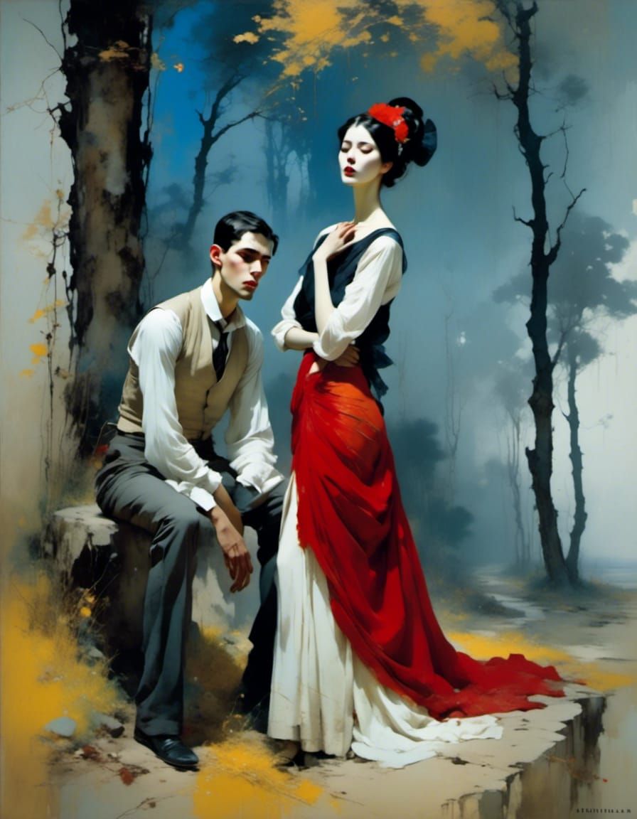 Enigmatic Fairytale Figures Disintegrate in Soft Focus