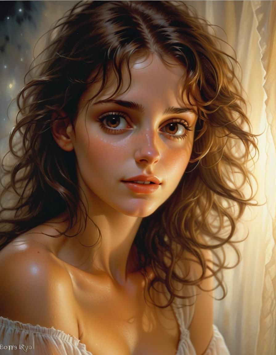 'Lady of the night' by Luis Royo and Boris Vallejo