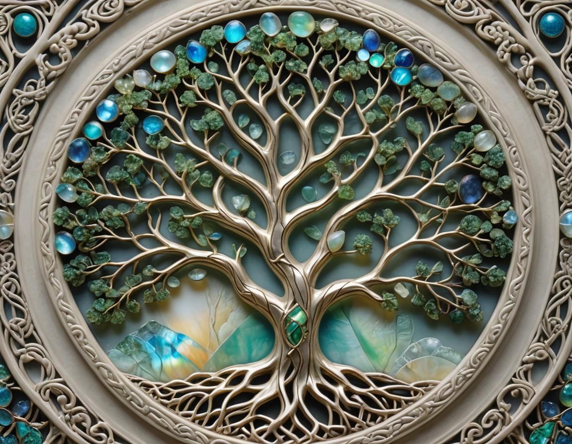 Celtic Tree of Life Bas-Relief