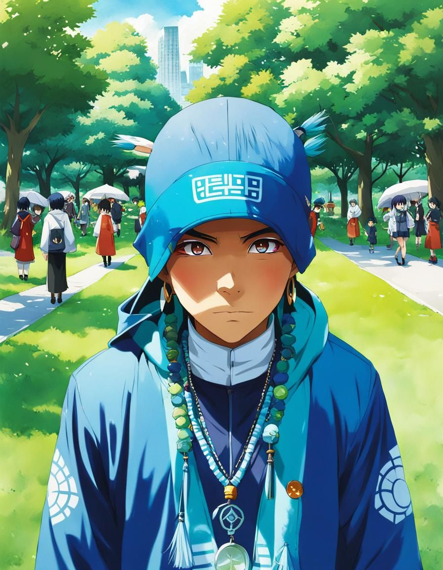 Urban Shaman in the Park: Anime Style