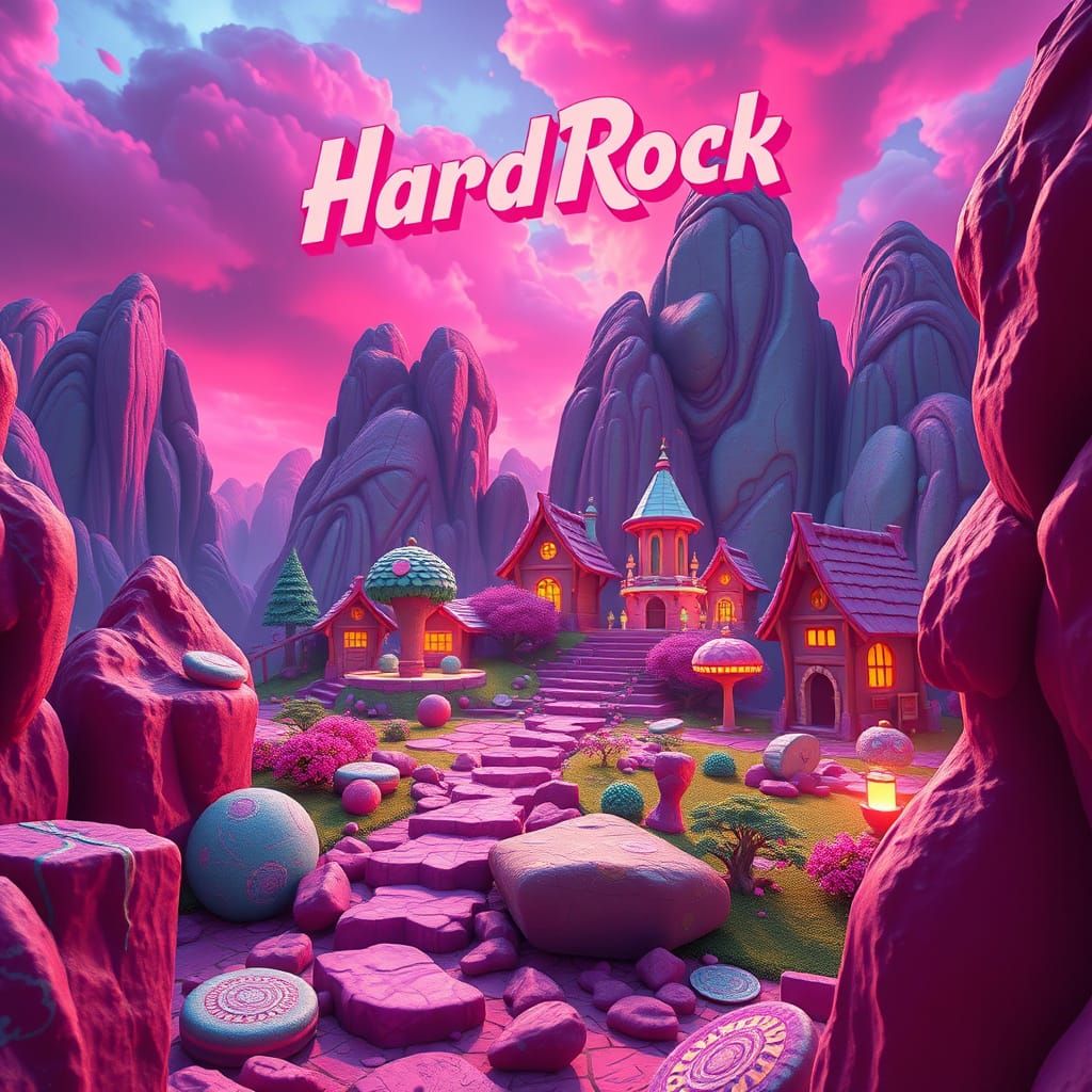 Candy Land Game Splash Screen in Bold Virtual Colors