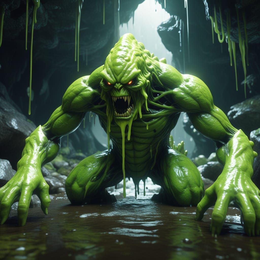 Gooey Green Cavern Monster
