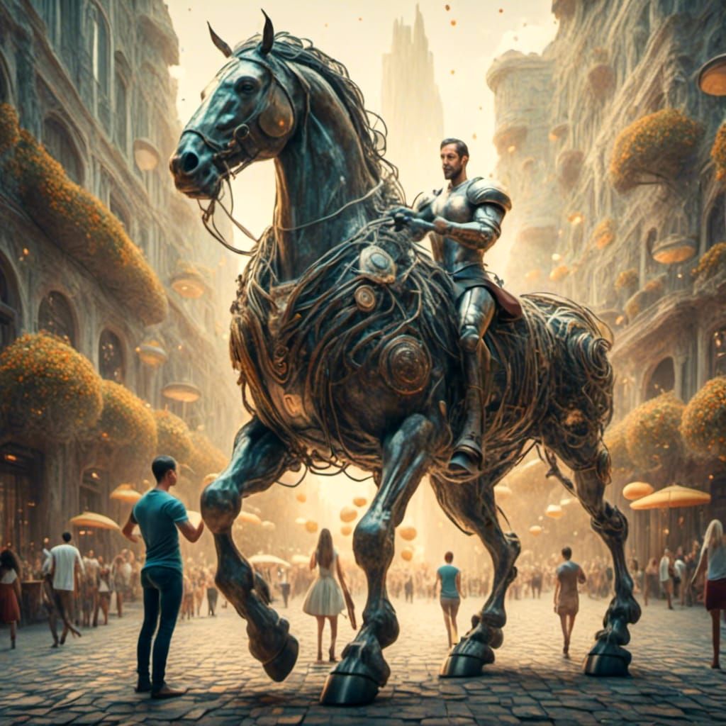 AI-Generated Centaur: Mythical Creature Realized
