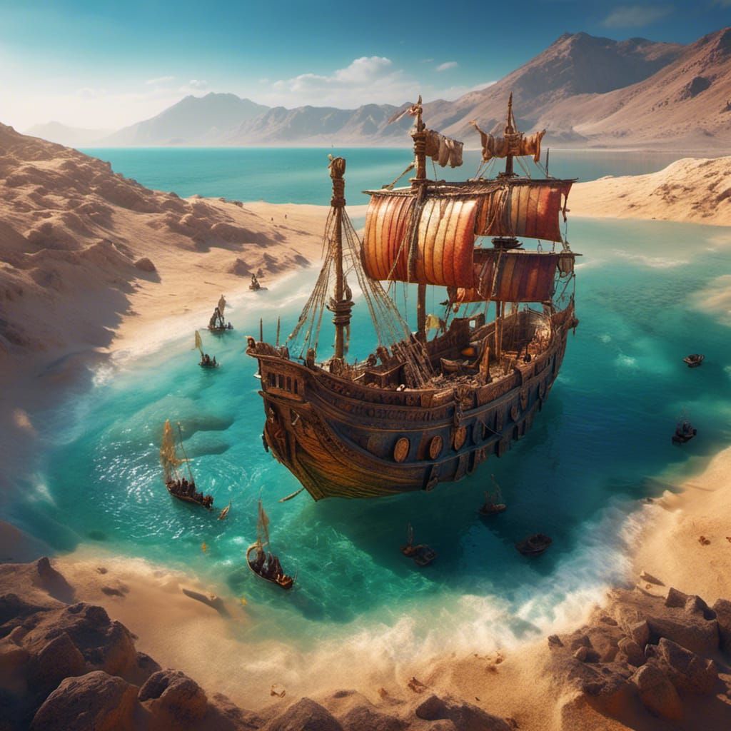 Sinbad find a new land