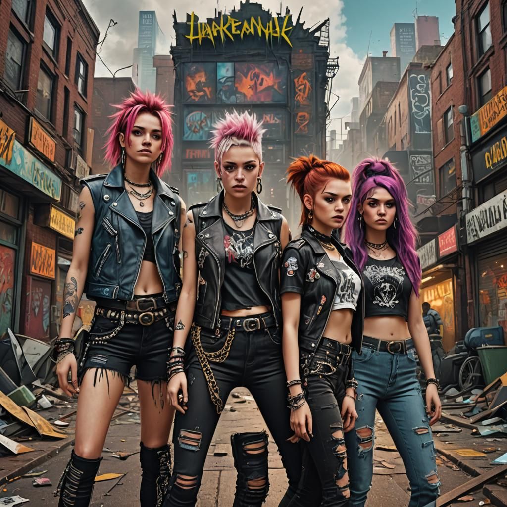 Punk Rock Album Cover Art in Unreal Engine 5