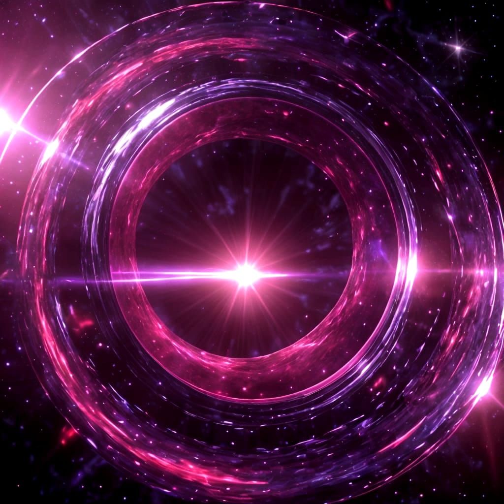 Cosmic Rebirth Black Hole in Hyperrealistic 3D Spectacle