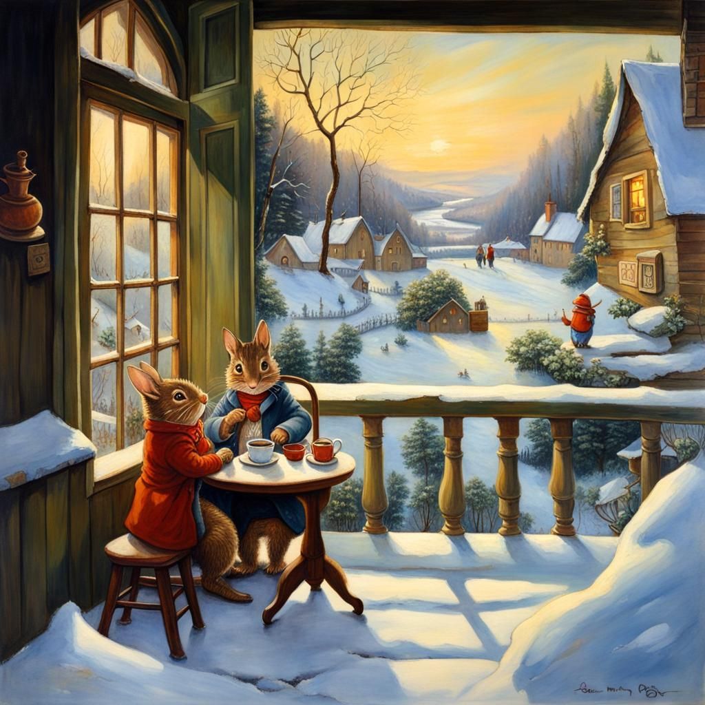 Hazelnut coffee time