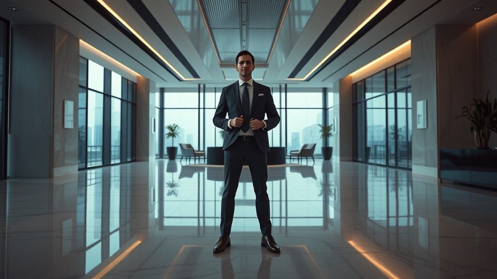 Luxury Office Space in Cinematic Style