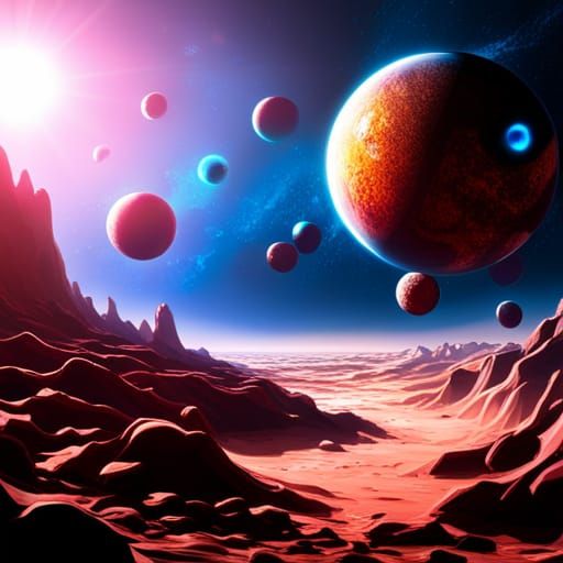 Fantastical Bubbles Floating in Deep Space