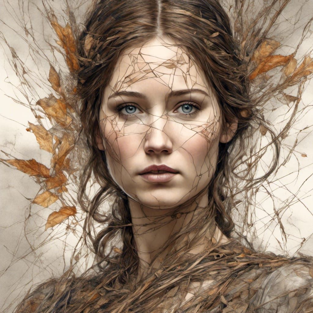 Hyperrealistic Portrait of Katniss Everdeen