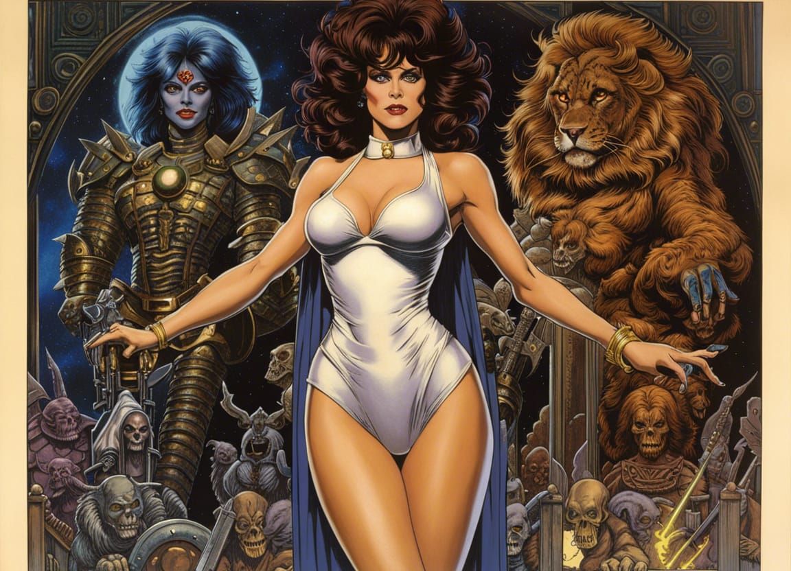 Zuul the Gatekeeper: A Cheesecake Pin-Up Portrait