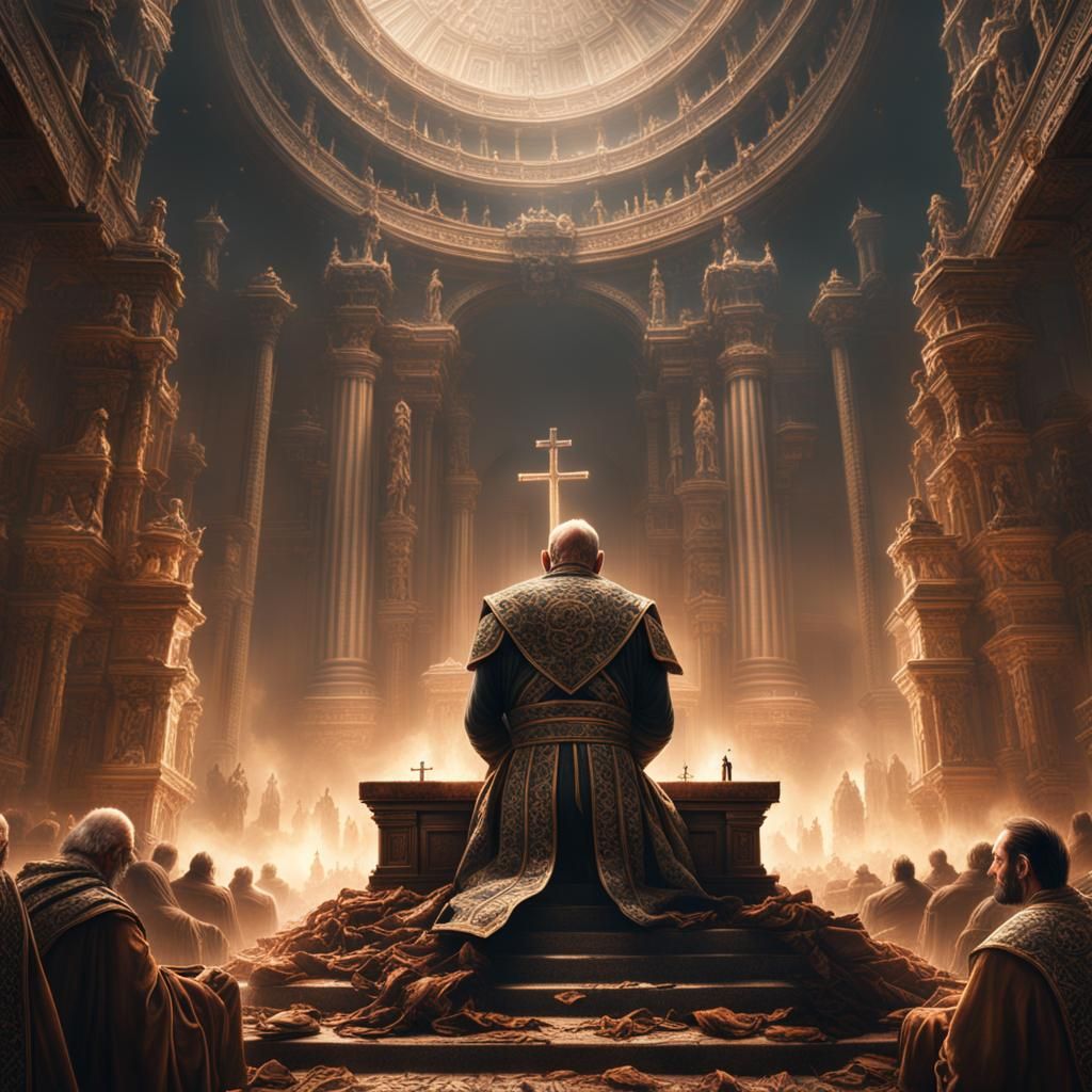 People Praying: Epic Digital Matte Painting