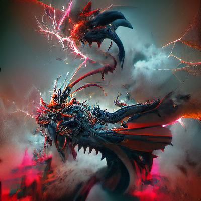 Chaos Dragon by Rutkowski: Trending Artstation Artwork
