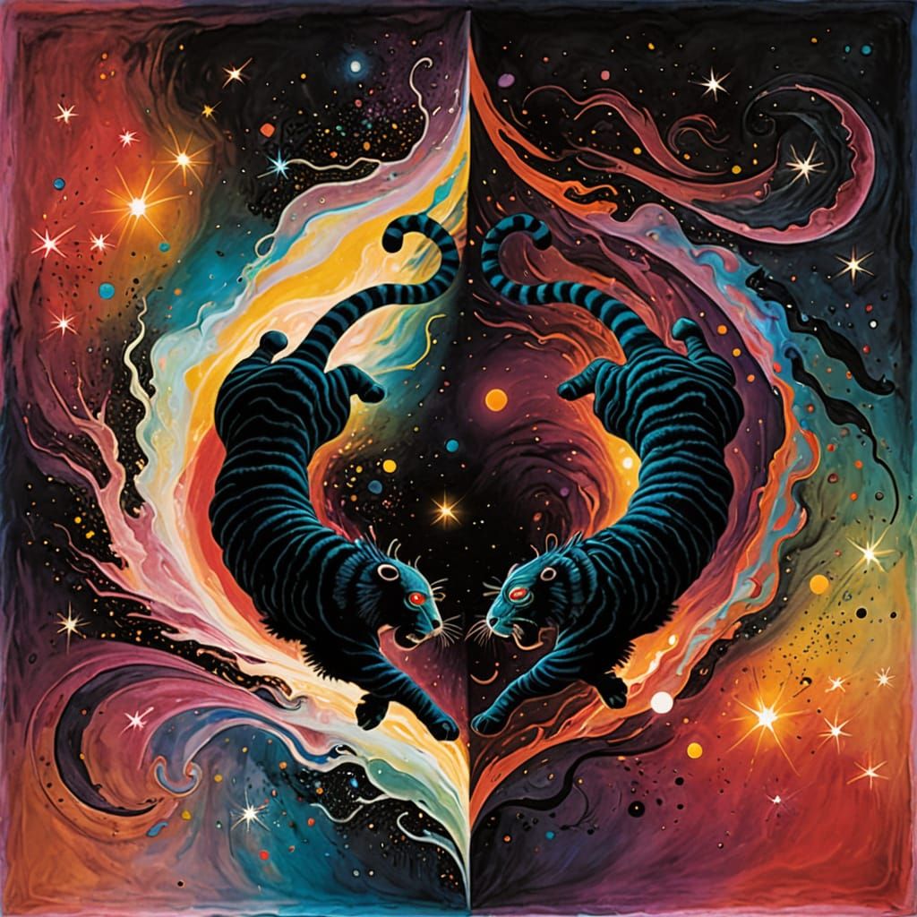 Luminous Cosmic Orbs in Ethereal Blackness